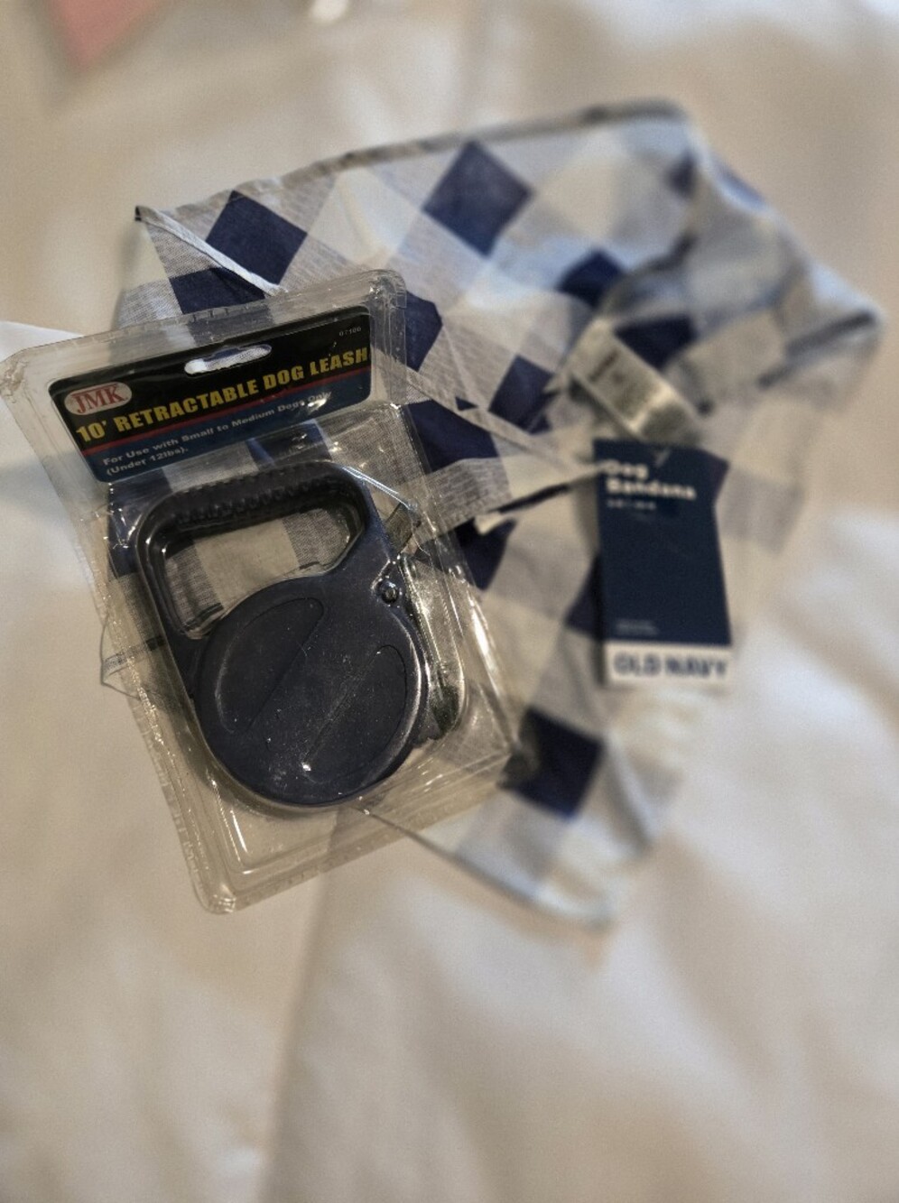 Retractable Dog Leash - Blue - Unbranded And Bandana